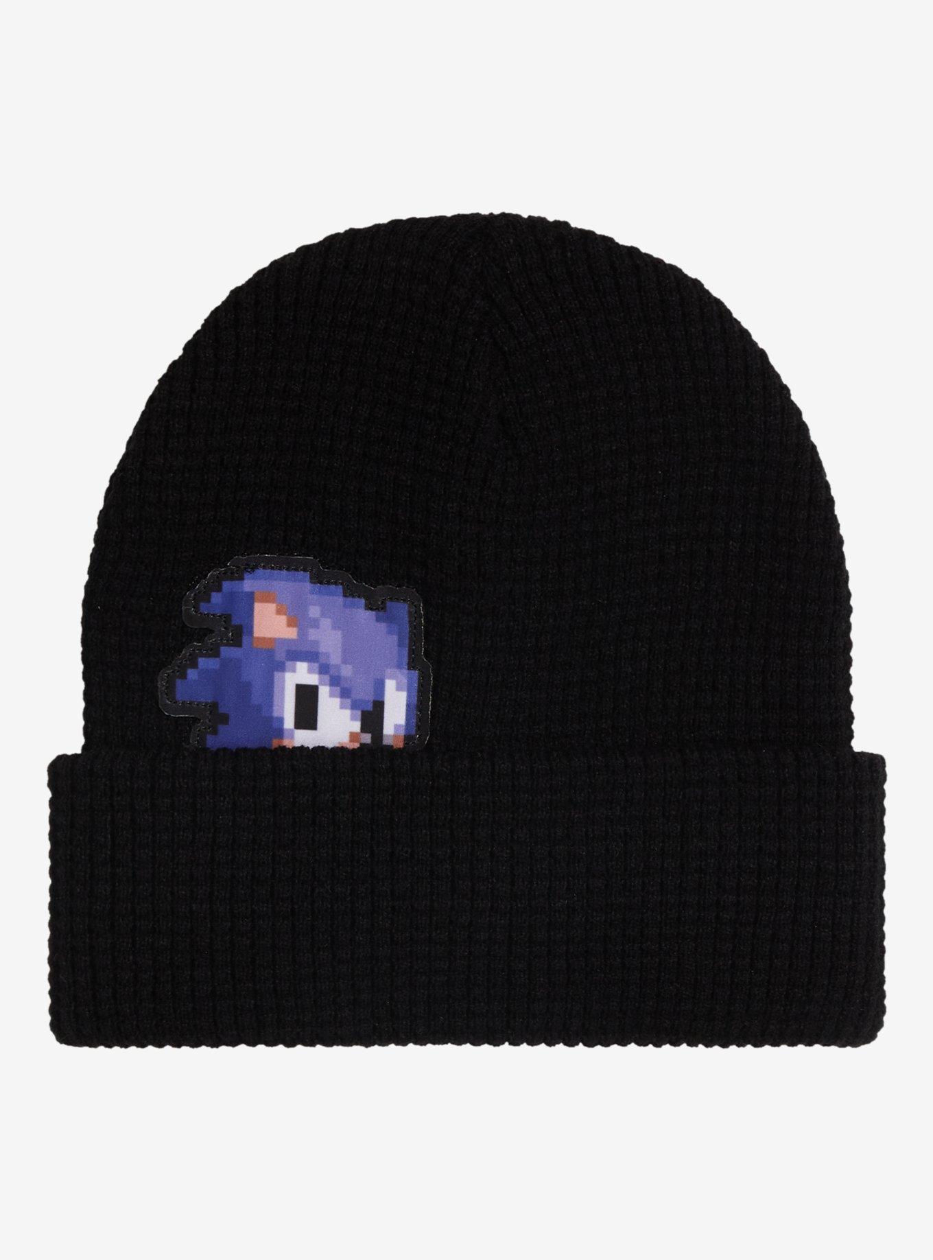 Sonic the Hedgehog 8-Bit Sonic Peek-a-Boo Cuff Beanie - BoxLunch Exclusive, , hi-res