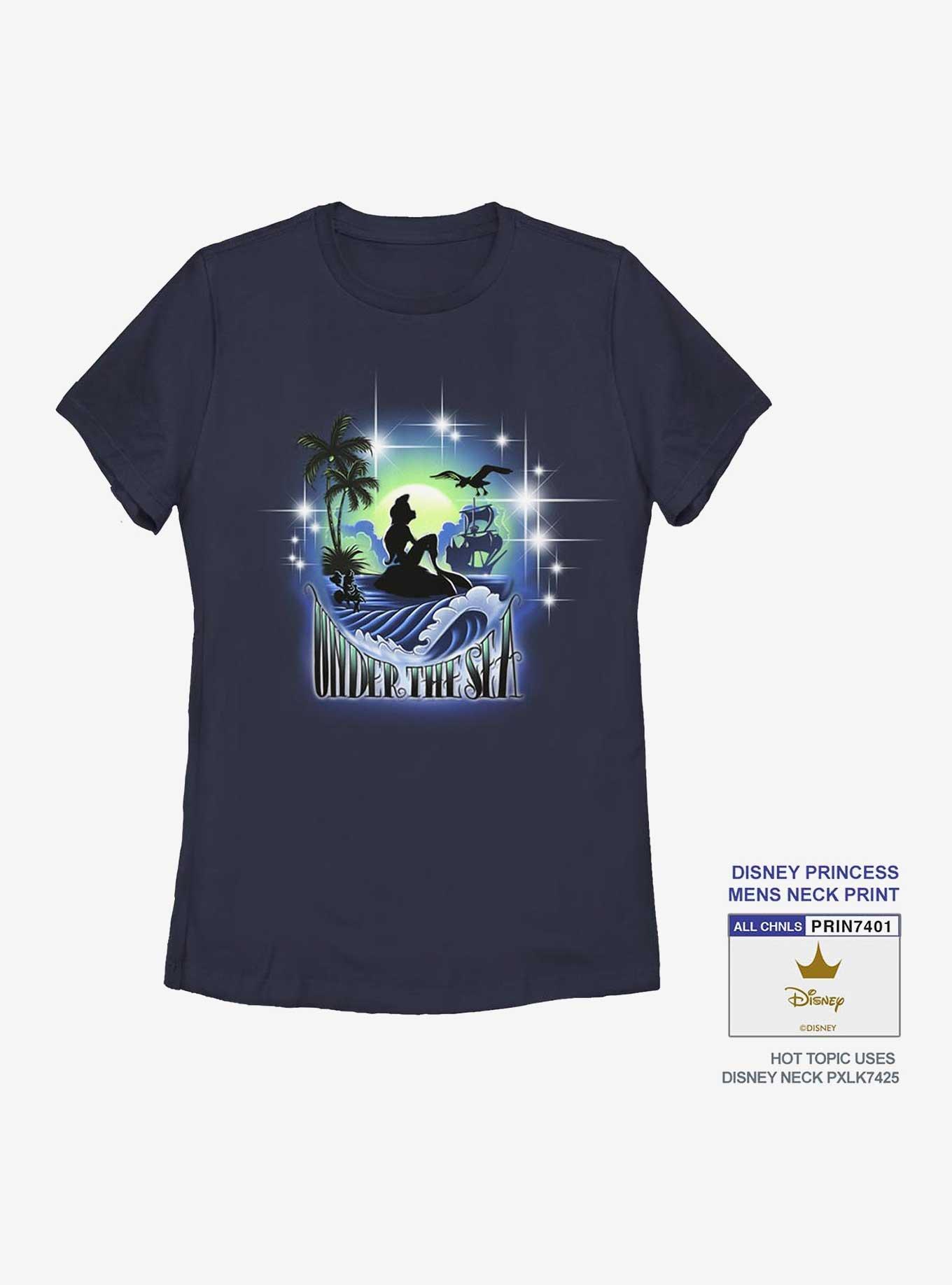 Disney The Little Mermaid Under The Sea Moonlight Womens T-Shirt