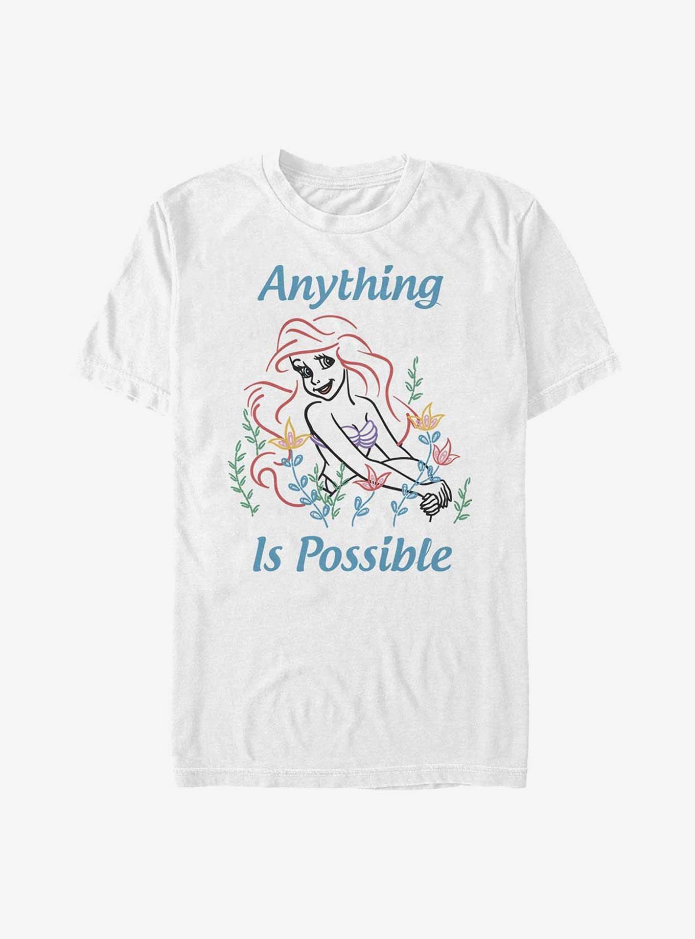 Disney The Little Mermaid Anything Is Possible T-Shirt, WHITE, hi-res