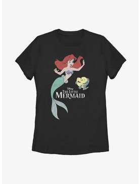 Disney The Little Mermaid Friends Ariel and Flounder Womens T-Shirt, , hi-res
