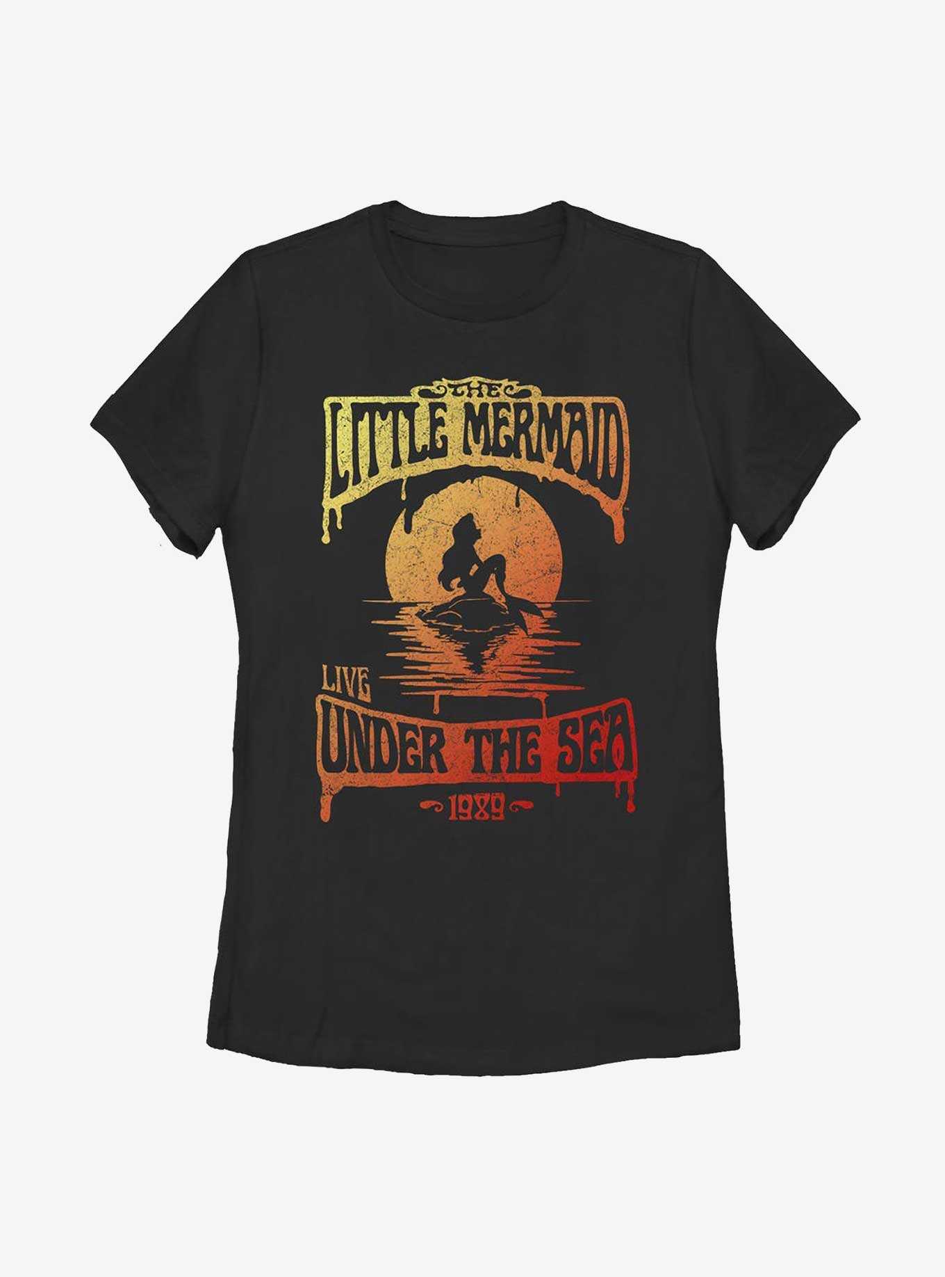 Disney The Little Mermaid Ariel Ombre Sunset Womens T-Shirt, , hi-res