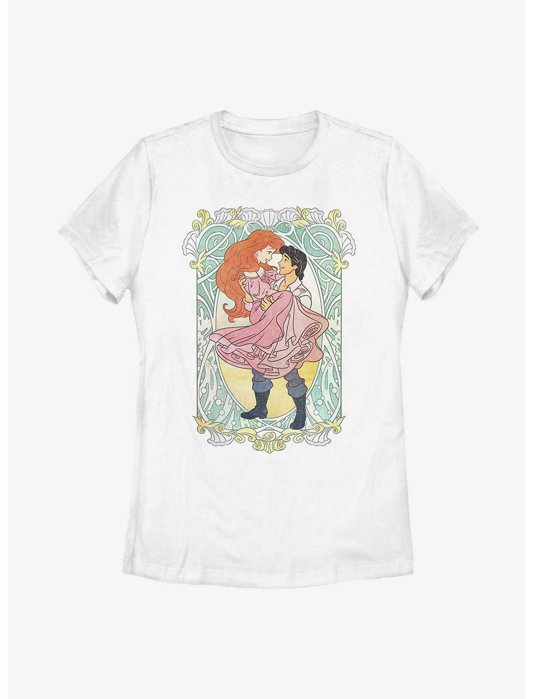 Disney The Little Mermaid Ariel and Eric Ever After Womens T-Shirt, WHITE, hi-res