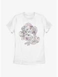 Disney The Little Mermaid Pastel Mermaid Shells Womens T-Shirt, WHITE, hi-res