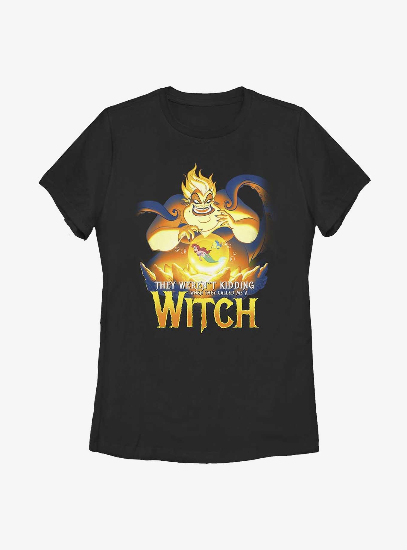 Disney The Little Mermaid Ursula Scheming Witch Womens T-Shirt, BLACK, hi-res