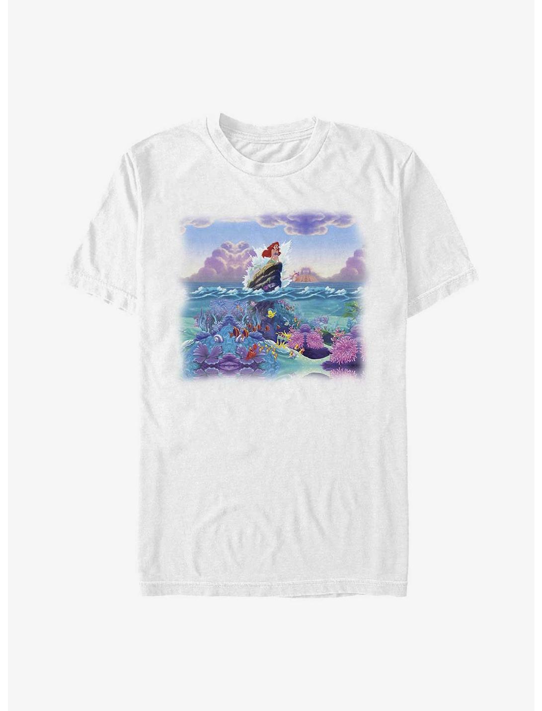 Disney The Little Mermaid Ariel And The Depths Below T-Shirt, WHITE, hi-res