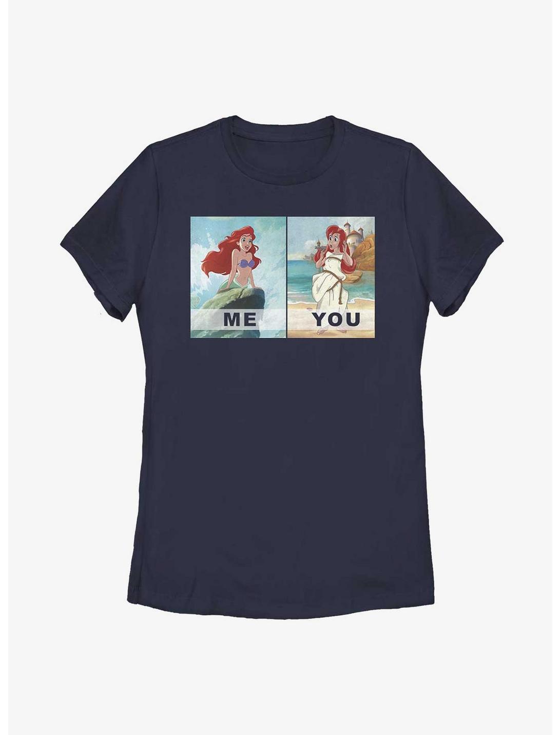 Disney The Little Mermaid Me vs. You Womens T-Shirt, NAVY, hi-res