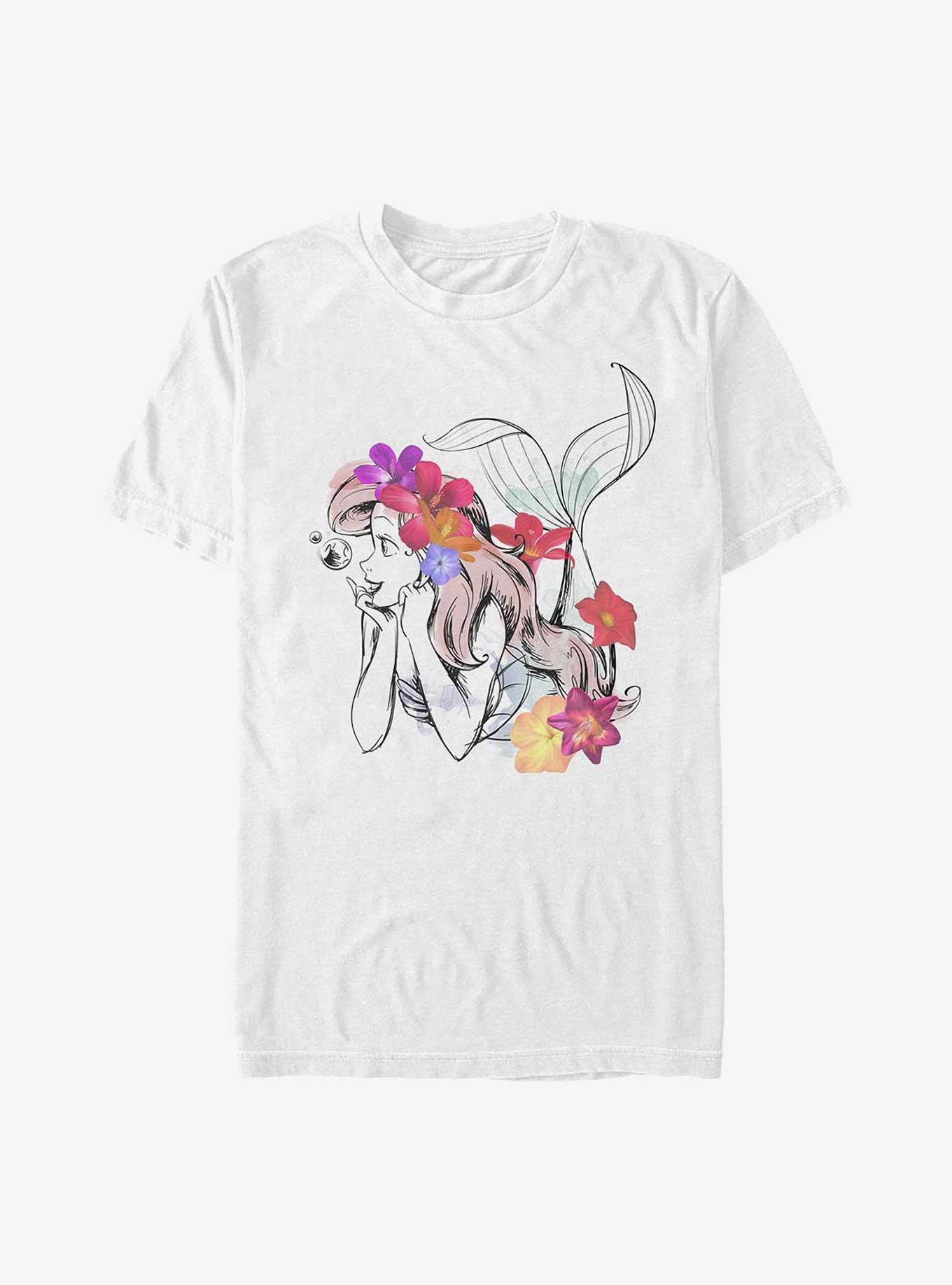 Disney The Little Mermaid Ariel Real Flowers T-Shirt, , hi-res