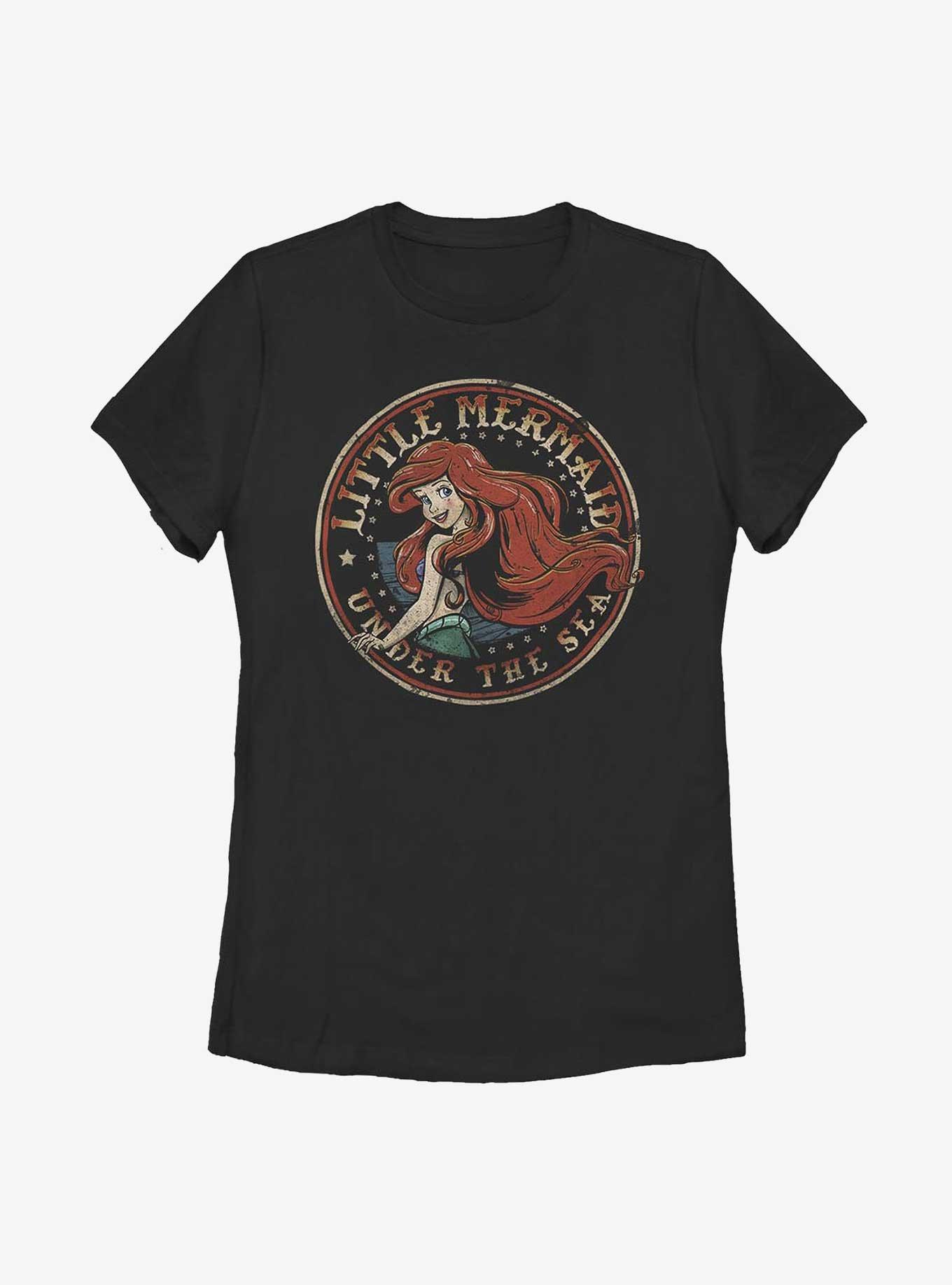 Disney The Little Mermaid Under The Sea Badge Womens T-Shirt