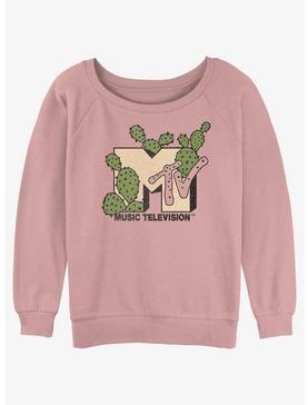 MTV Succulents Logo Girls Slouchy Sweatshirt, , hi-res
