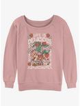 Strawberry Shortcake Life Is Delicious Poster Girls Slouchy Sweatshirt, DESERTPNK, hi-res