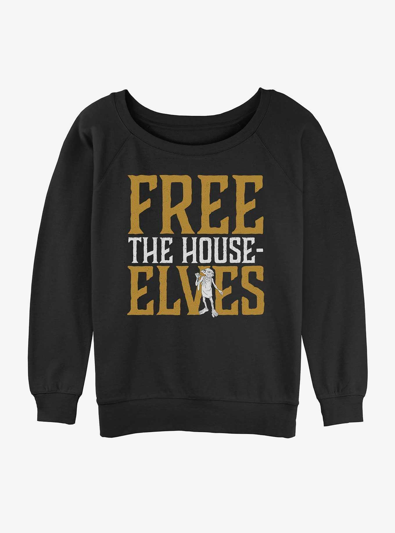 Harry Potter Free The House Elves Dobby Girls Slouchy Sweatshirt, , hi-res