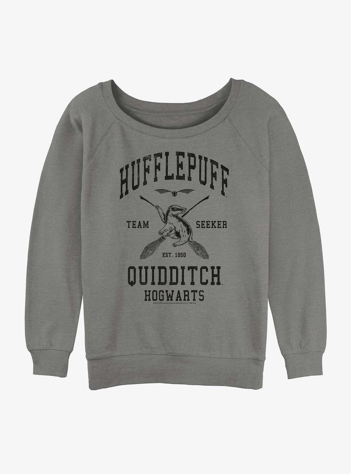 Harry Potter Hufflepuff Quidditch Seeker Girls Slouchy Sweatshirt