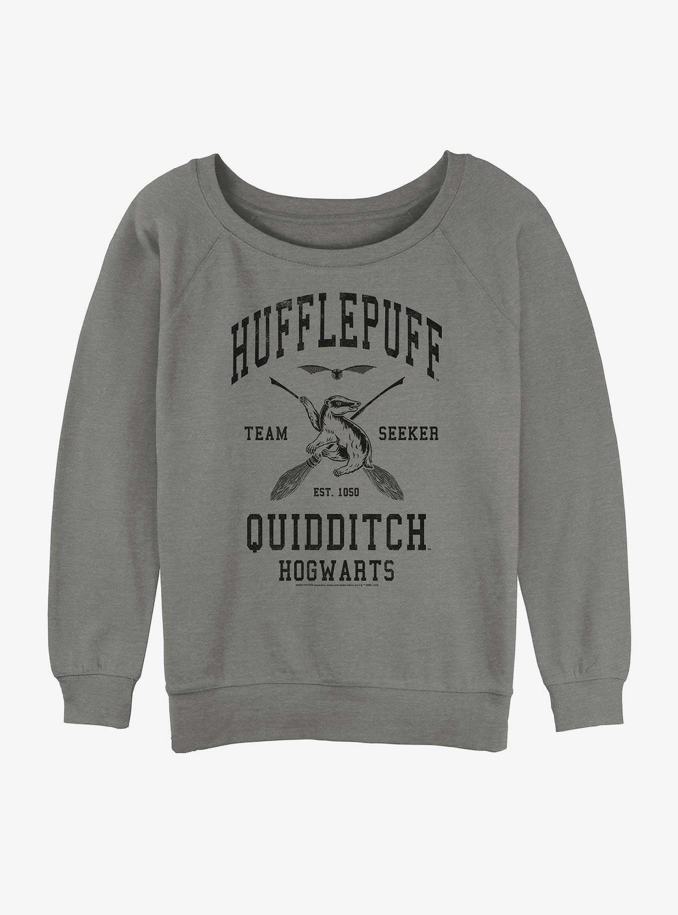 Harry Potter Hufflepuff Quidditch Seeker Girls Slouchy Sweatshirt, , hi-res