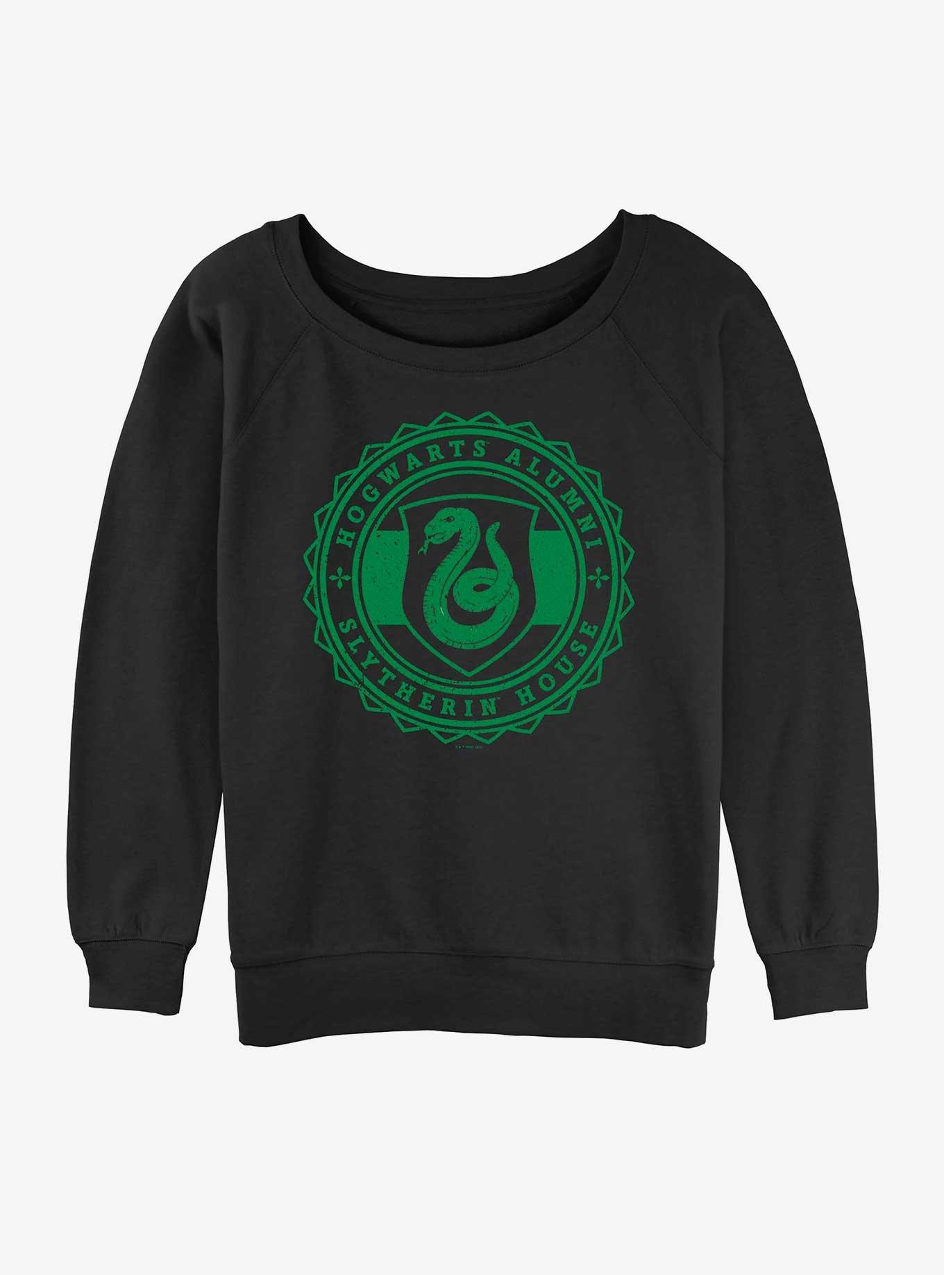 Harry Potter Hogwarts Alumni Slytherin Girls Slouchy Sweatshirt