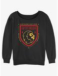 Harry Potter Gryffindor Crest Girls Slouchy Sweatshirt, BLACK, hi-res