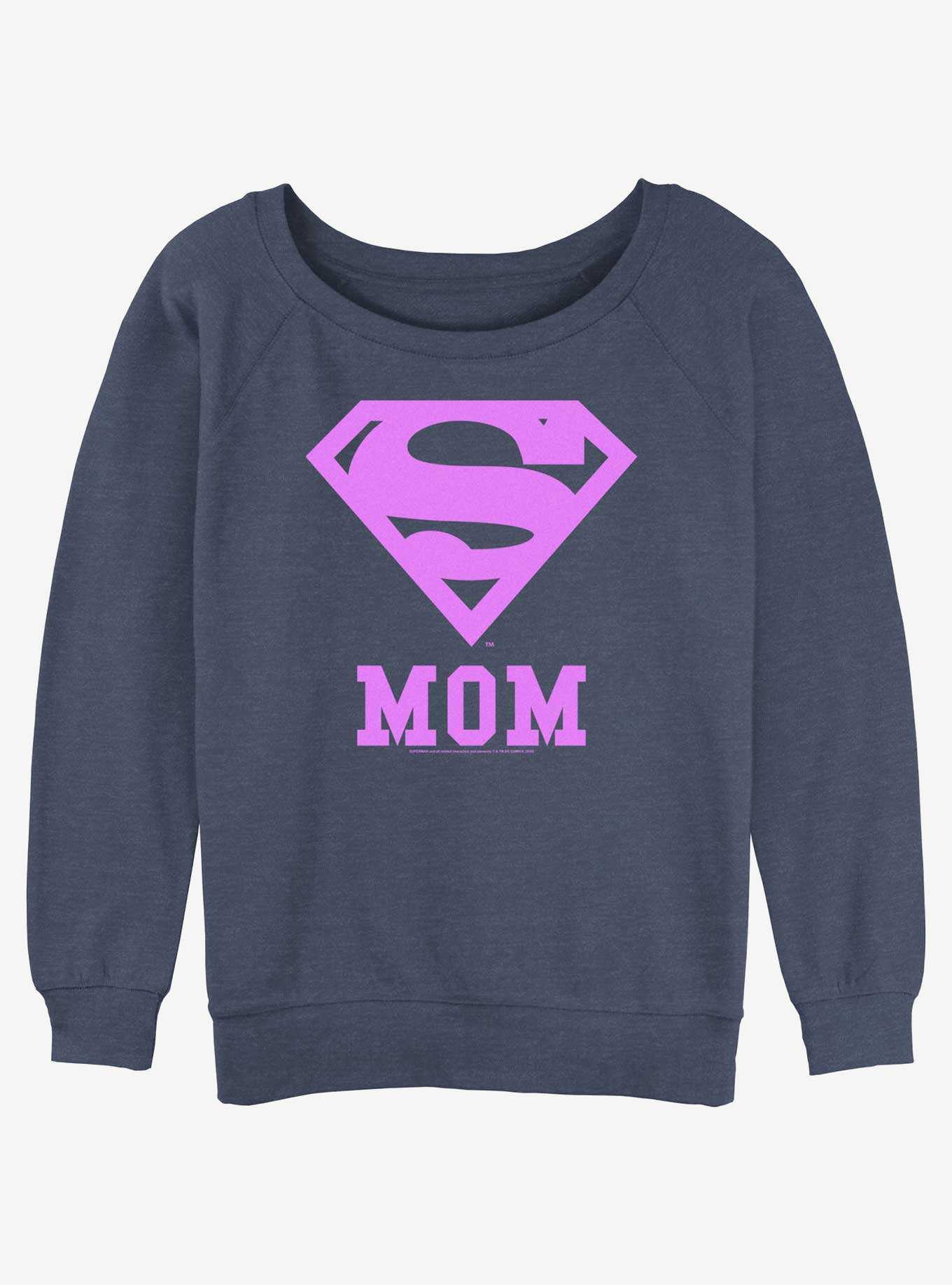 DC Comics Superman Super Mom Girls Slouchy Sweatshirt, , hi-res