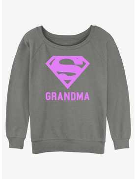 DC Comics Superman Super Grandma Girls Slouchy Sweatshirt, , hi-res