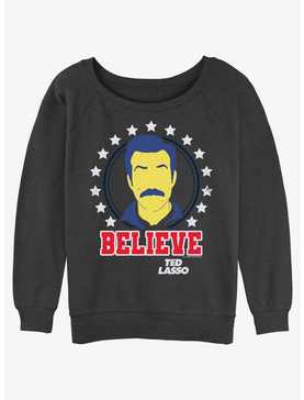 Ted Lasso Believe Girls Slouchy Sweatshirt, , hi-res