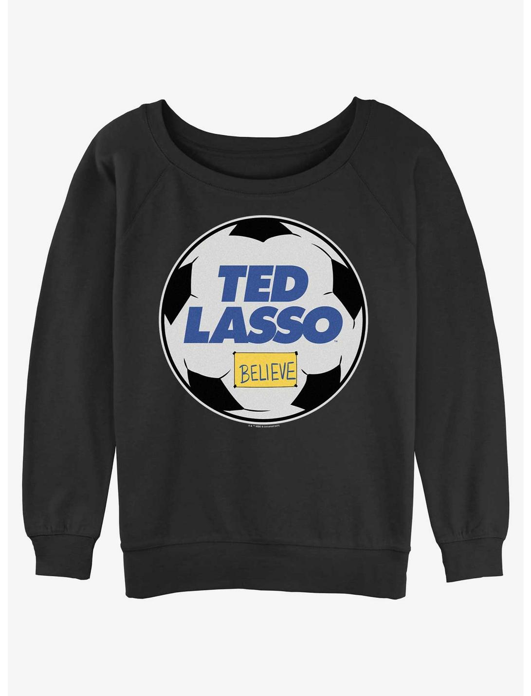 Ted Lasso Goofball Girls Slouchy Sweatshirt, BLACK, hi-res