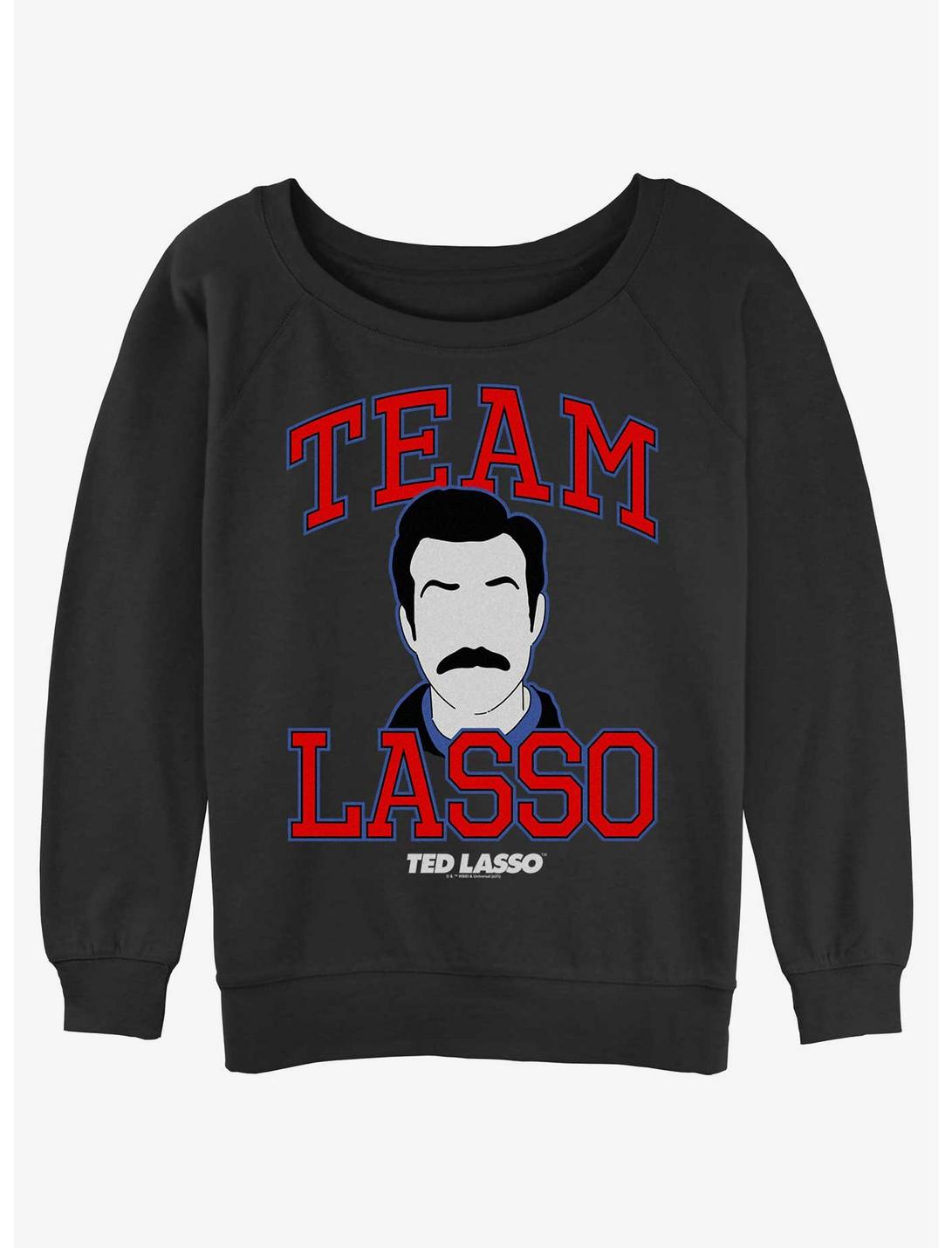 Ted Lasso All Star Team Girls Slouchy Sweatshirt, BLACK, hi-res
