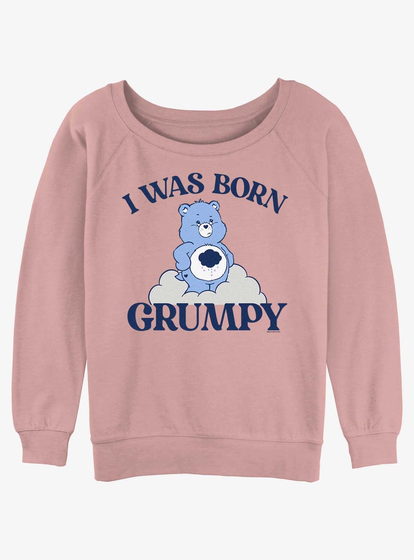 Care Bears Born Grumpy Girls Slouchy Sweatshirt, DESERTPNK, hi-res