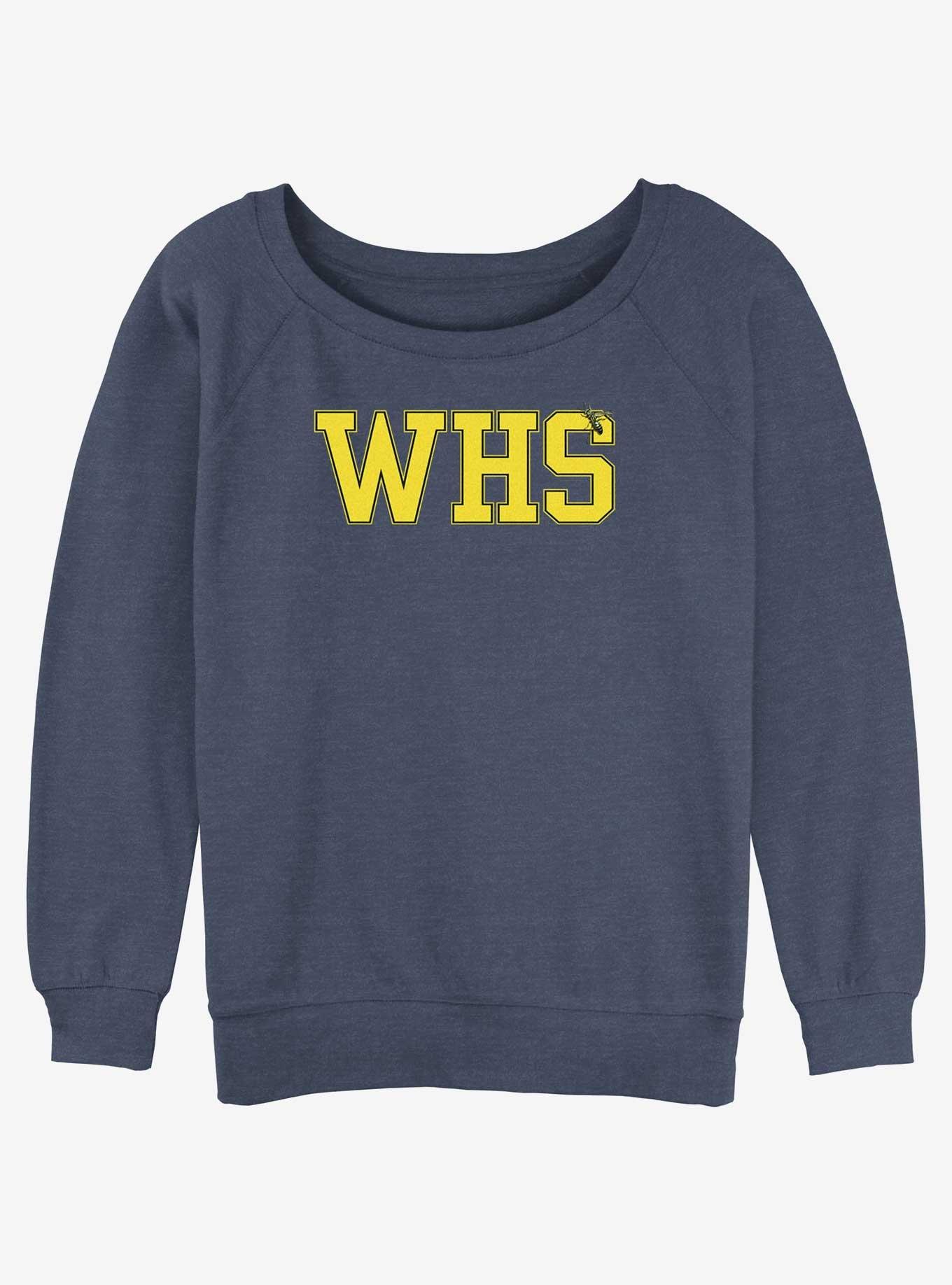 Yellowjackets WHS High School Logo Girls Slouchy Sweatshirt, BLUEHTR, hi-res