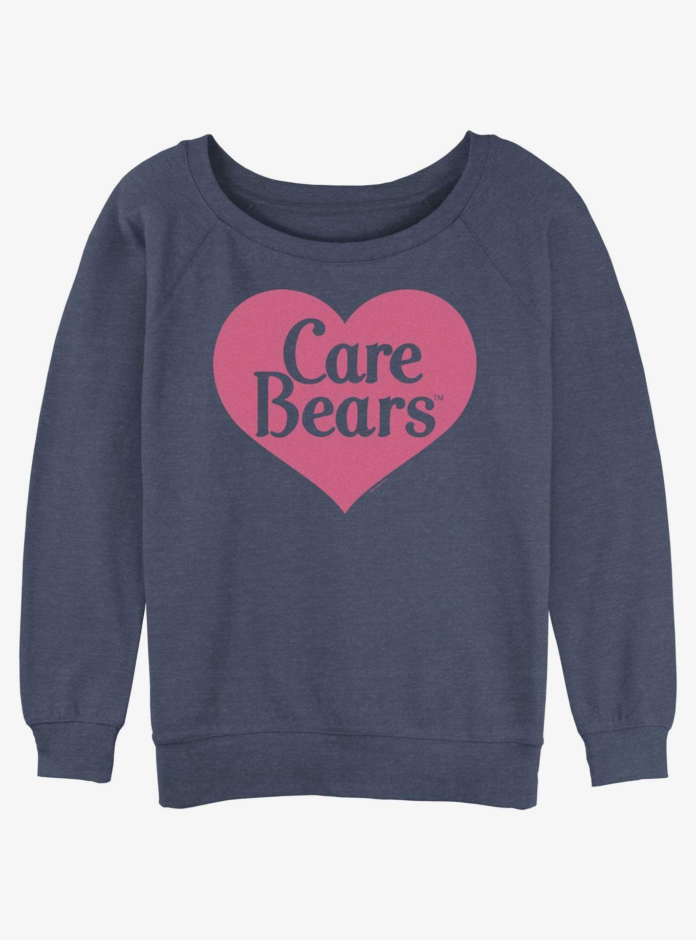 Care Bears Big Heart Girls Slouchy Sweatshirt, BLUEHTR, hi-res