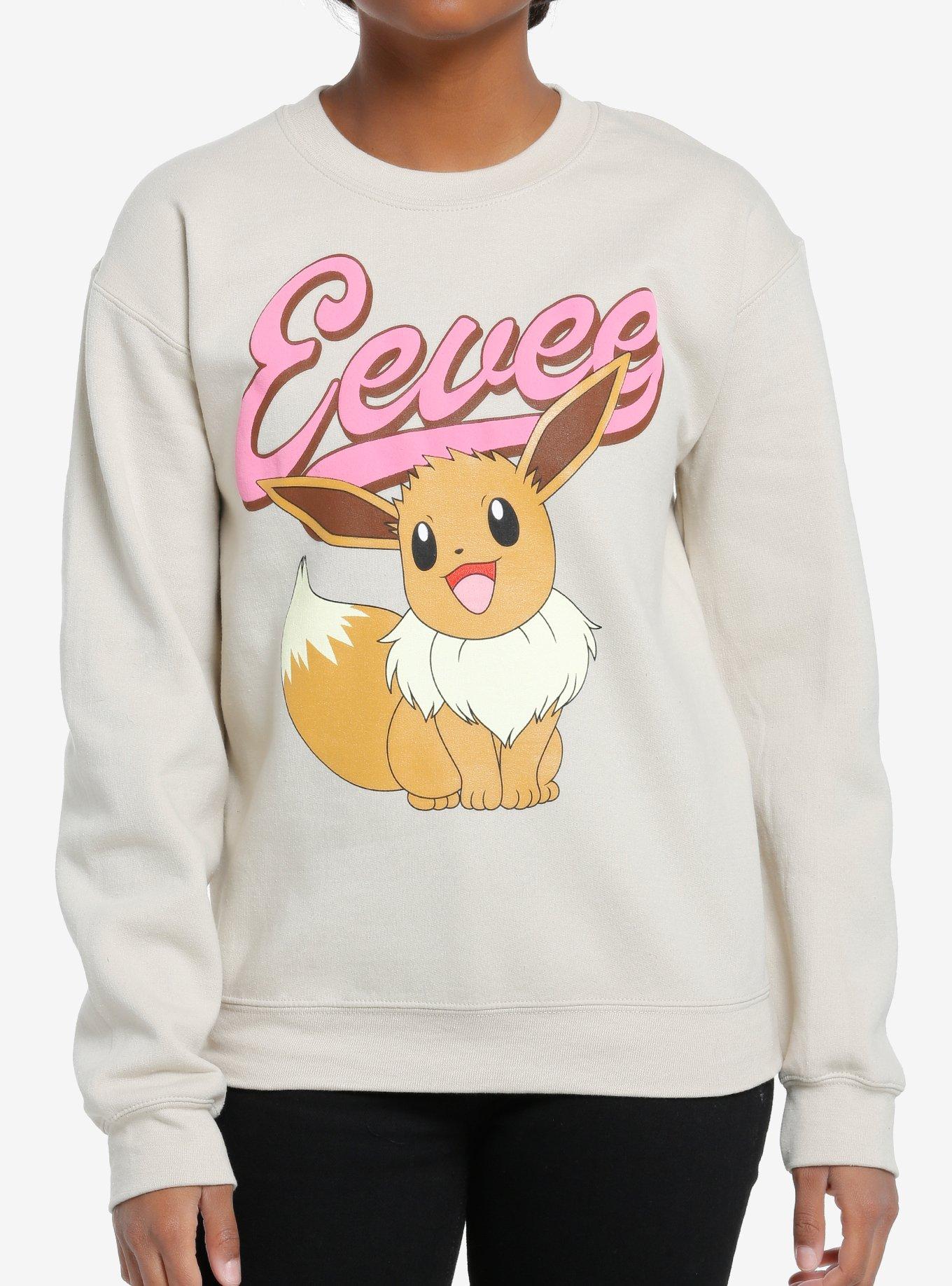 Pokemon Eevee Puff Print Girls Sweatshirt, MULTI, hi-res