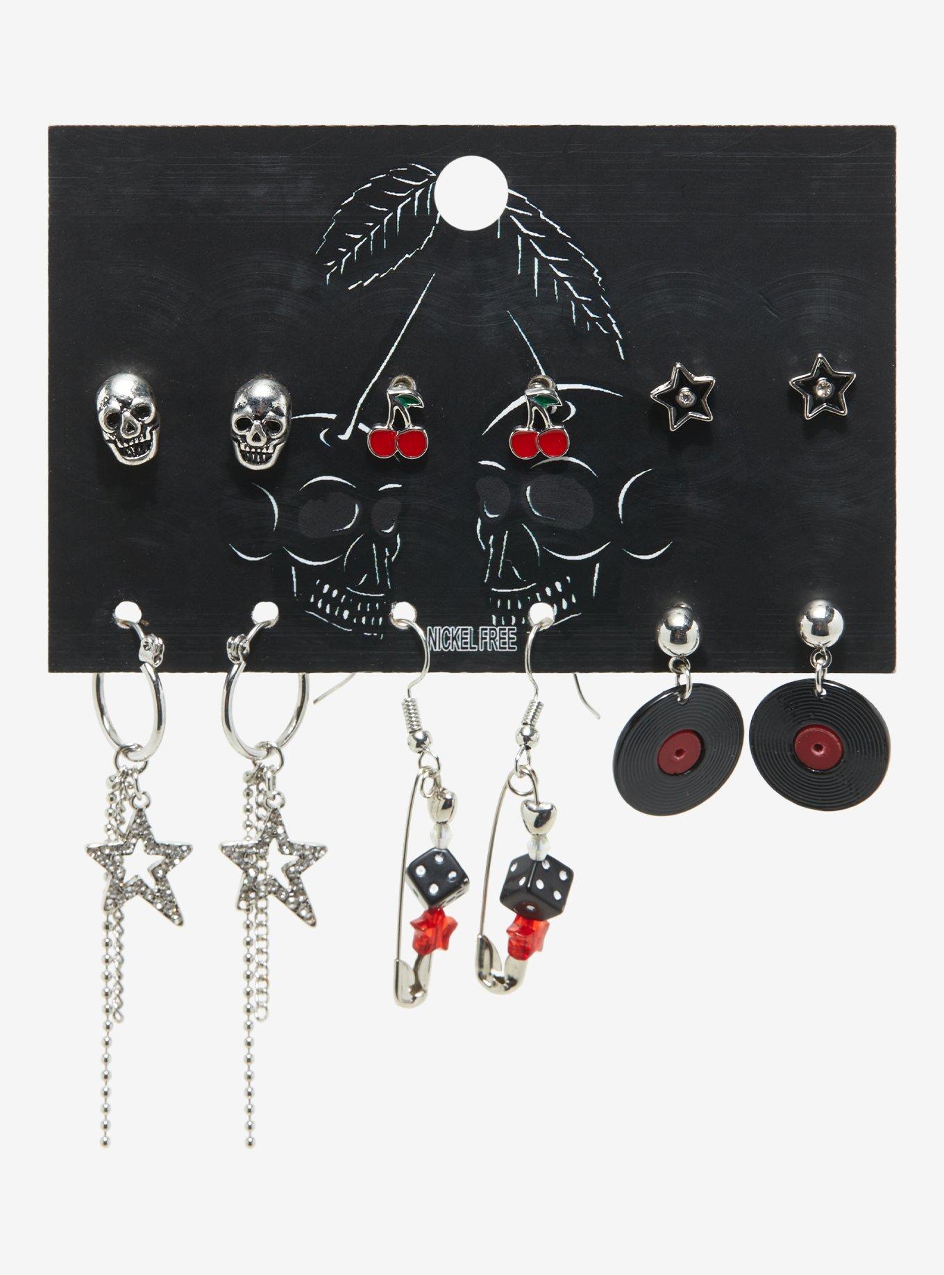 Hot topic shop cherry earrings