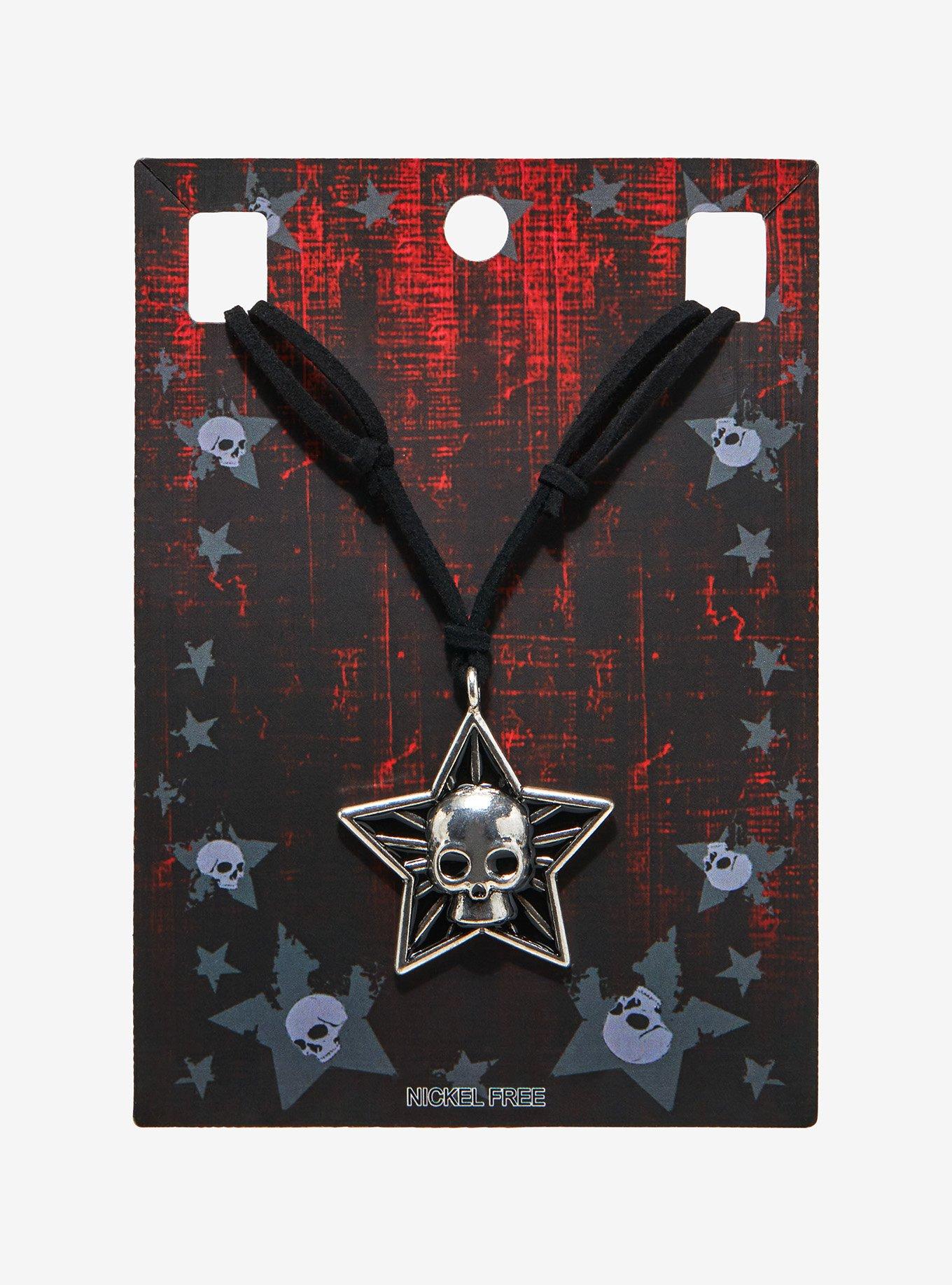 Skull Star Cord Necklace, , hi-res