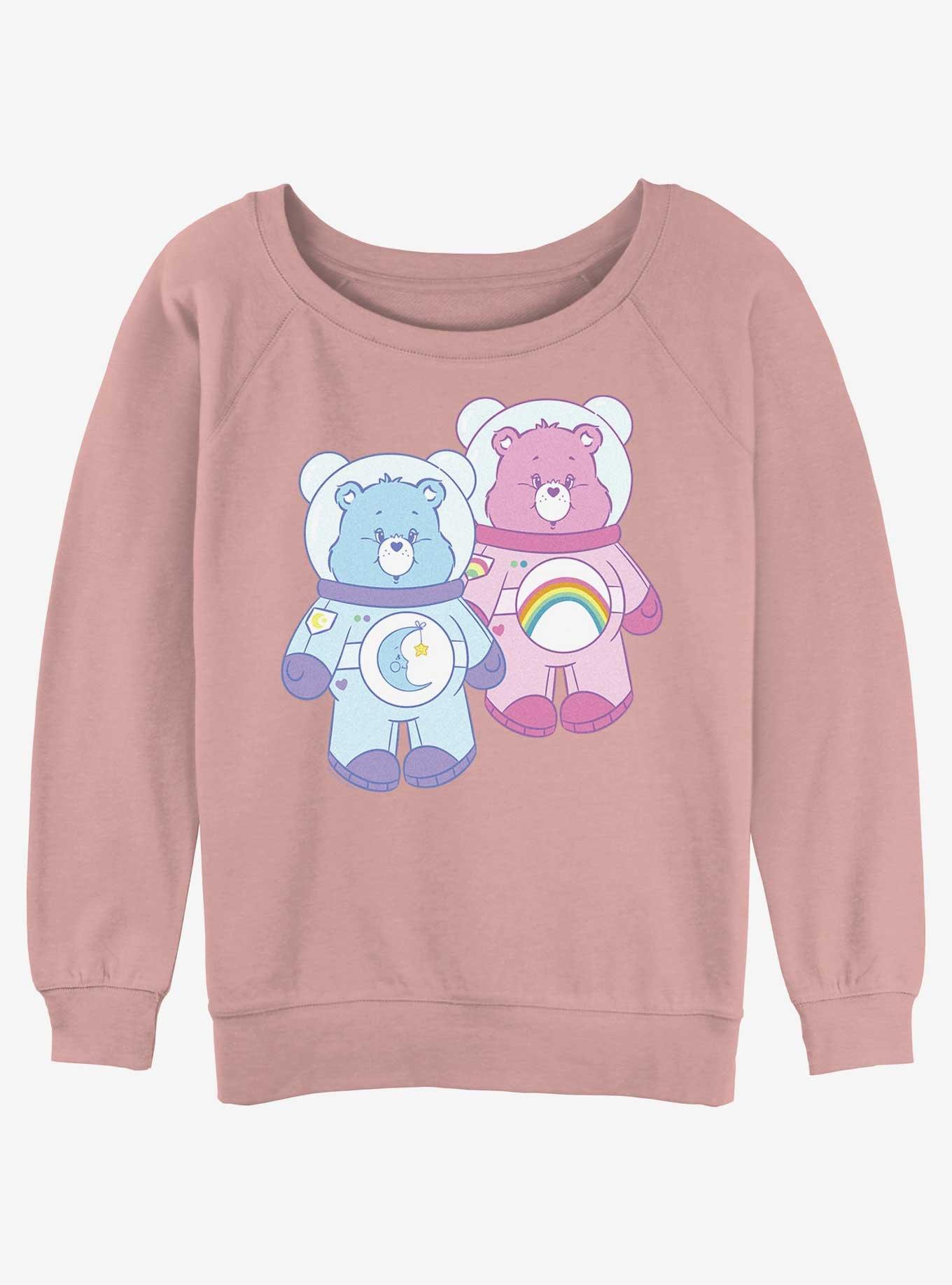 Care Bears Space Suits Womens Slouchy Sweatshirt, DESERTPNK, hi-res