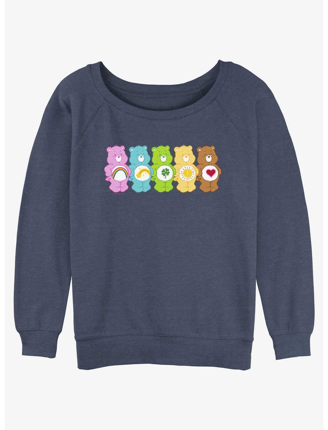 Care Bears All Together Womens Slouchy Sweatshirt, BLUEHTR, hi-res
