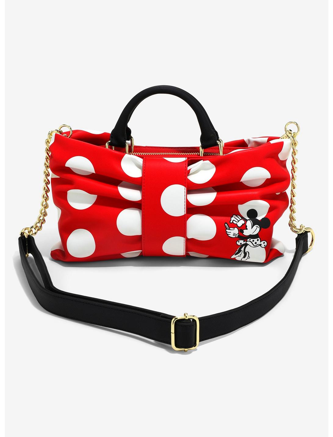 Loungefly Disney Minnie Mouse Bow Figural Crossbody Bag, , hi-res