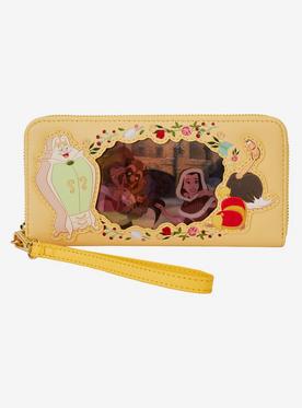 Loungefly Disney Beauty And The Beast Lenticular Wristlet Wallet