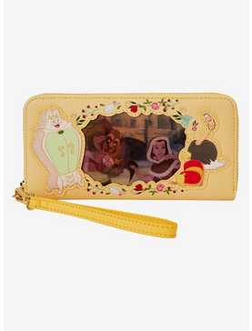 Loungefly Disney Beauty And The Beast Lenticular Wristlet Wallet, , hi-res