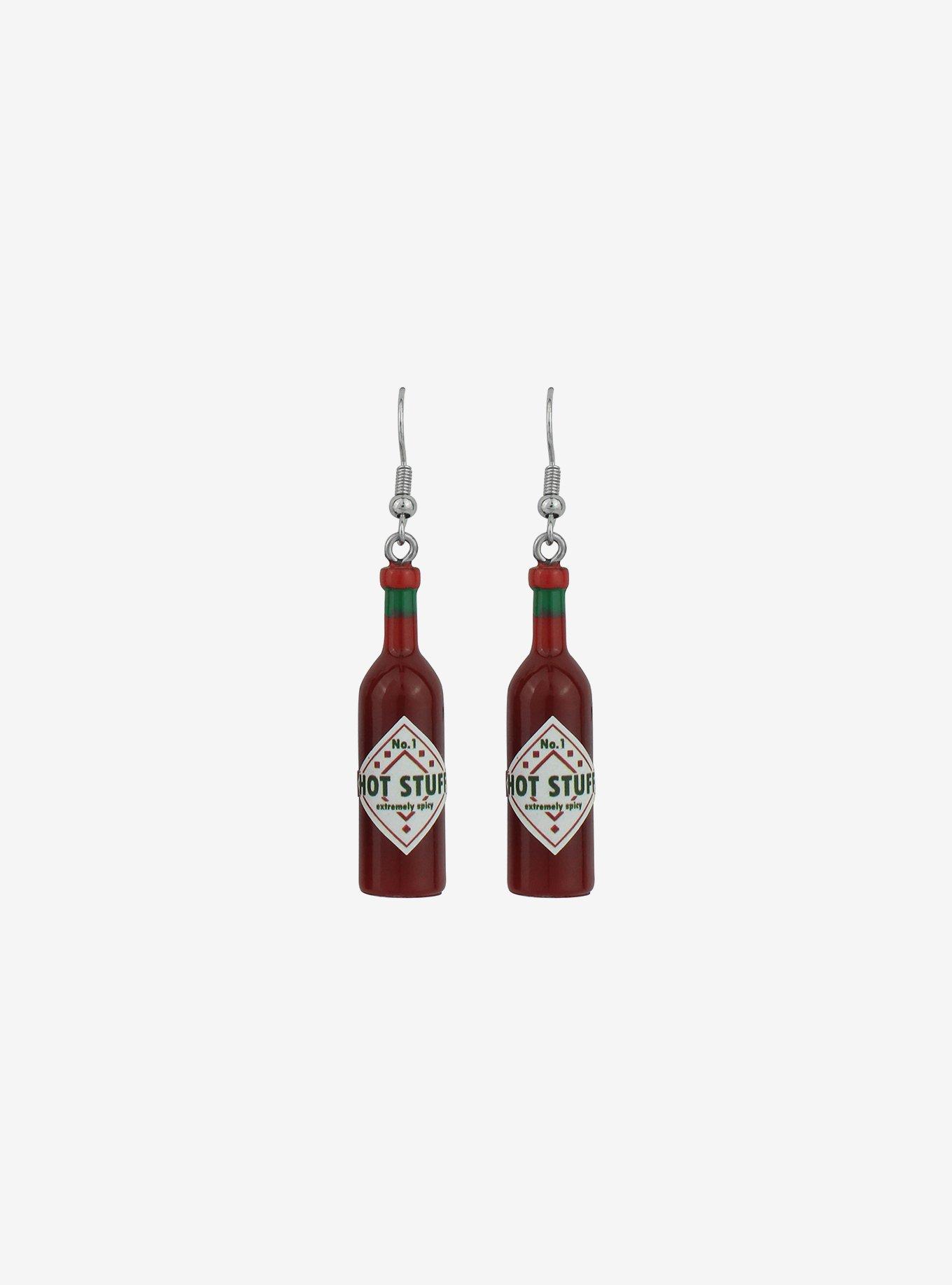 Hot Sauce Figural Earrings, , hi-res
