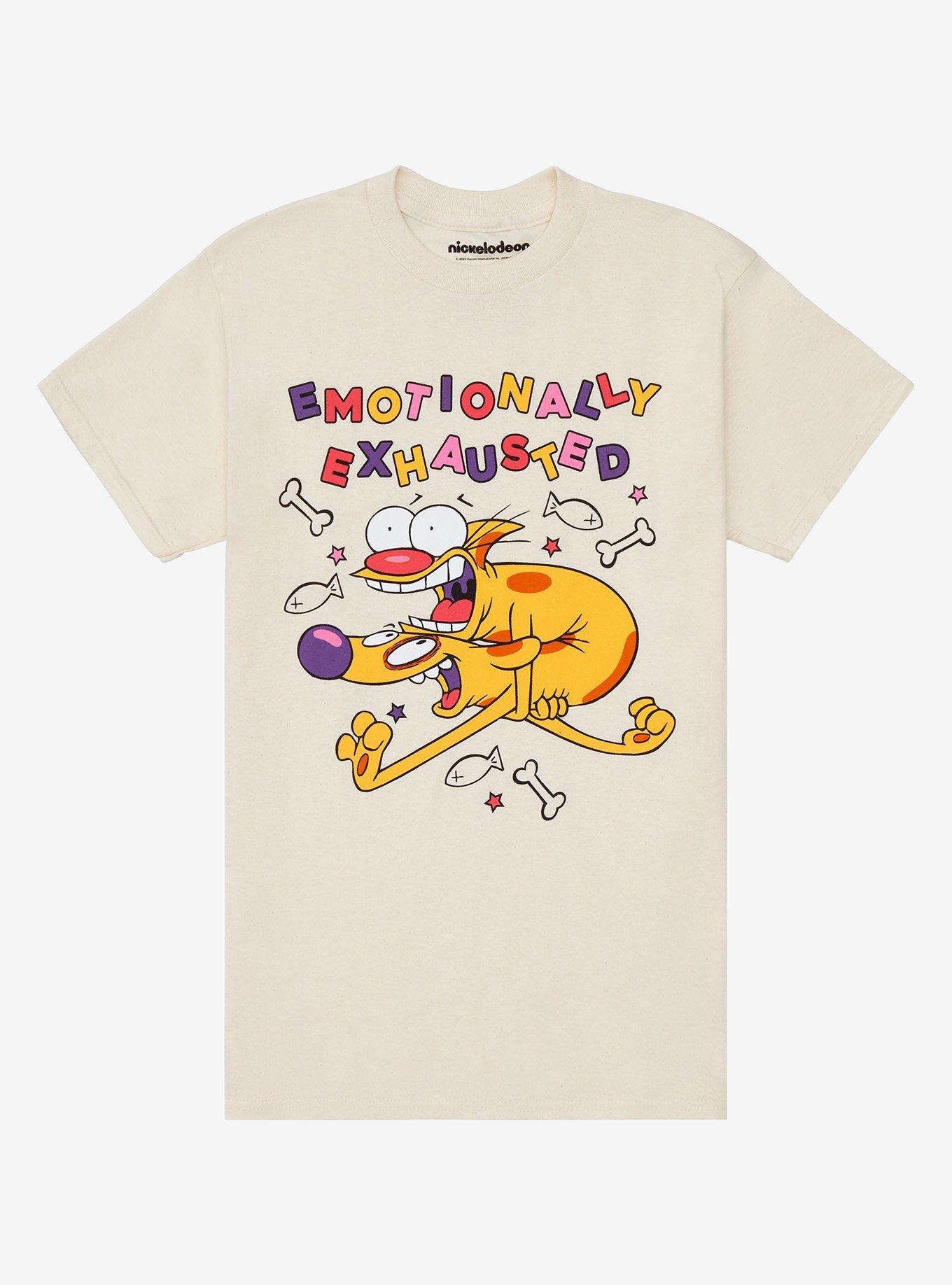 CatDog Emotionally Exhausted T-Shirt, MULTI, hi-res