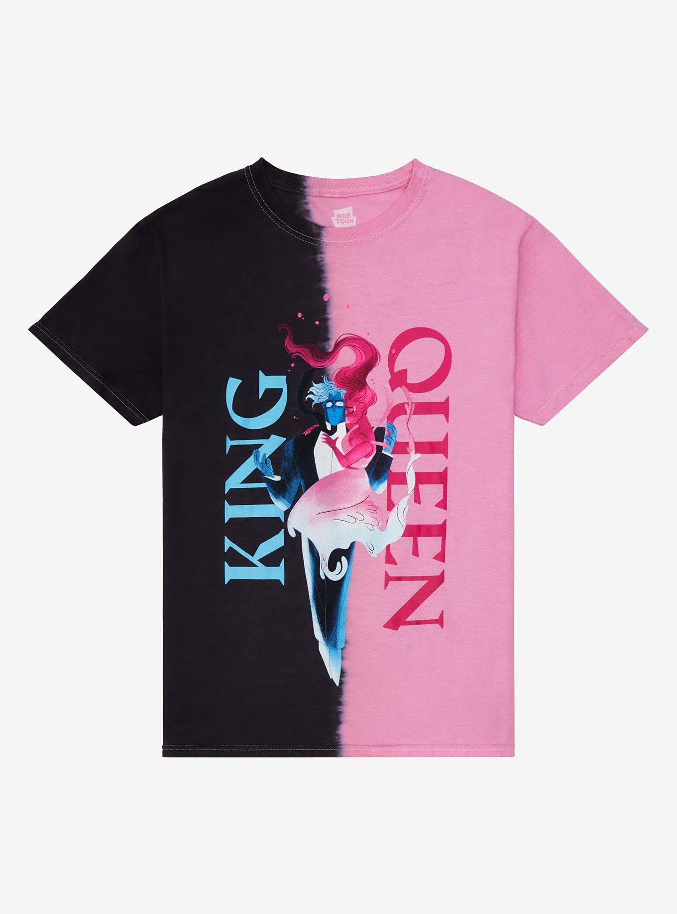 Lore Olympus Hades Persephone Split Boyfriend Fit Girls T Shirt