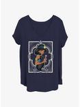 Disney Aladdin Jasmine Frame Girls T-Shirt Plus Size, NAVY, hi-res