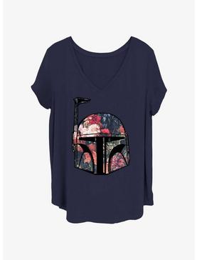 Star Wars Boba Fett Floral Helmet Girls T-Shirt Plus Size, , hi-res