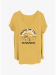 Disney Winnie The Pooh Bring On The Sunshine Girls T-Shirt Plus Size, OCHRE, hi-res
