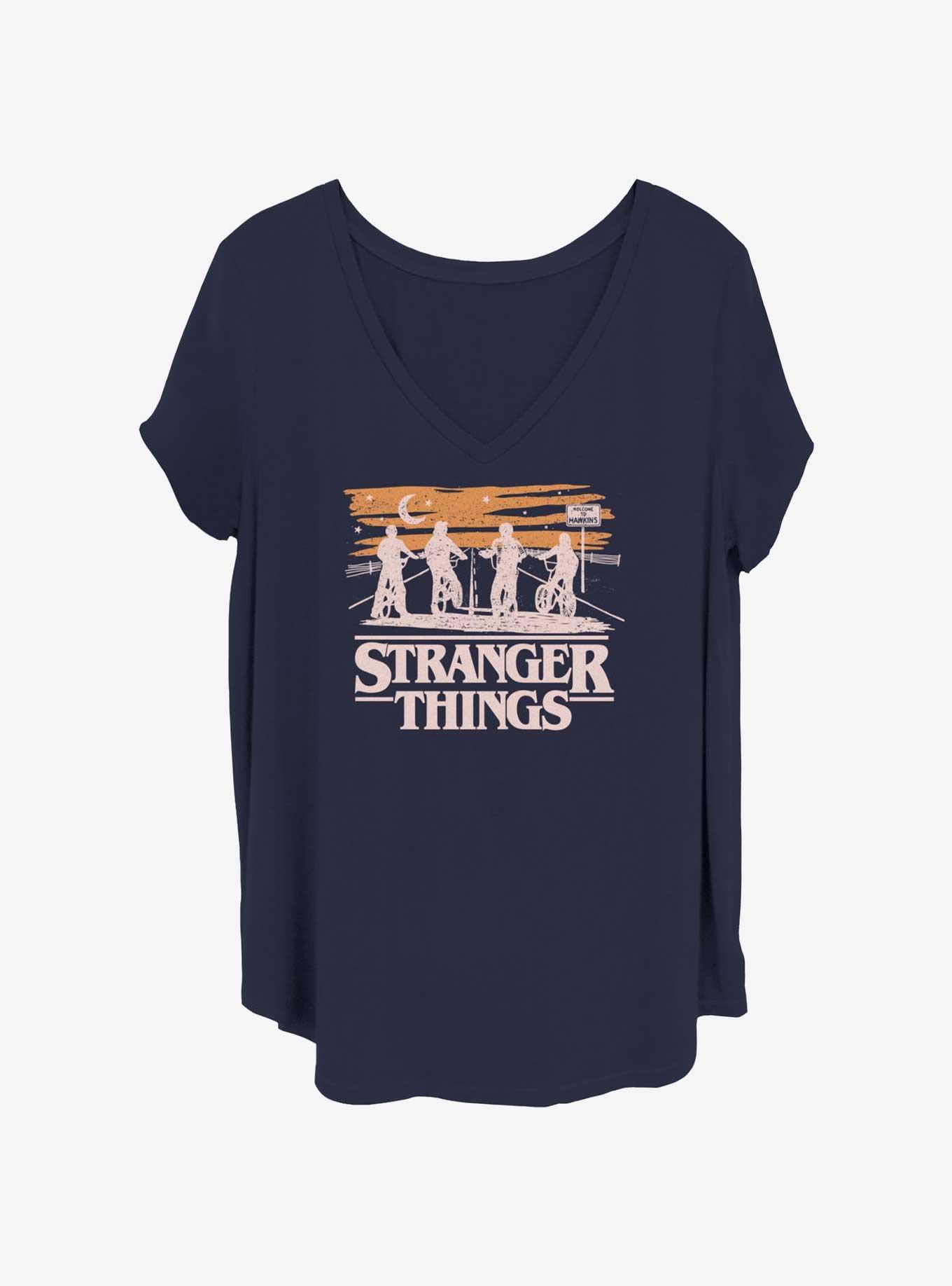 Stranger Things Ride The Night Girls T-Shirt Plus Size