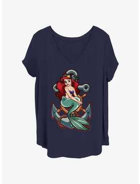 Disney The Little Mermaid Anchor Girls T-Shirt Plus Size, , hi-res
