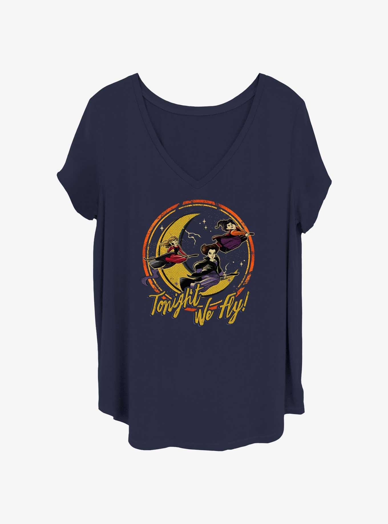 Disney Hocus Pocus Tonight We Fly Girls T-Shirt Plus Size, , hi-res