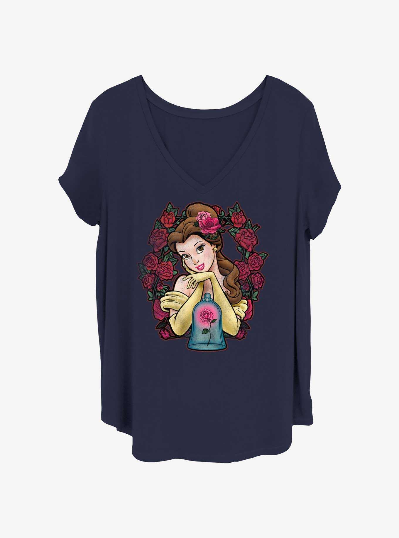Disney Beauty and the Beast Rose Belle Girls T-Shirt Plus Size, , hi-res