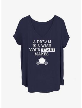 Disney Cinderella A Dream Is A Wish Girls T-Shirt Plus Size, , hi-res