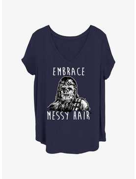 Star Wars Chewie Embrace Messy Hair Womens T-Shirt Plus Size, , hi-res