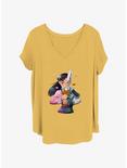 Disney Mulan Anime Mulan Womens T-Shirt Plus Size, OCHRE, hi-res
