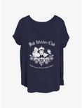 Disney Villains Bad Witch Club Womens T-Shirt Plus Size, NAVY, hi-res