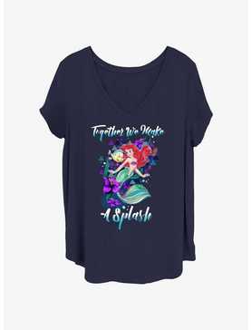 Disney The Little Mermaid Make A Splash Womens T-Shirt Plus Size, , hi-res